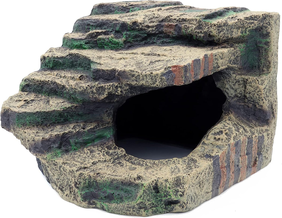 Large Resin Reptile Tank Accessories Hideouts Cave