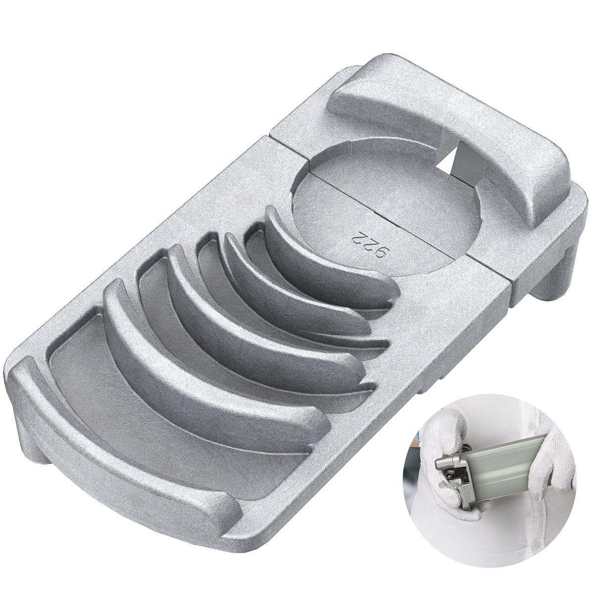 Deburring Tool for Plastic Pipe, Professional PVC Pipe Reamer Deburrs Six Pipe Sizes: 1 1/4-Inch - 4-Inch, Effective