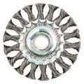 Wire Wheel Brush, Knotted, Carbon Steel (5 Pieces)