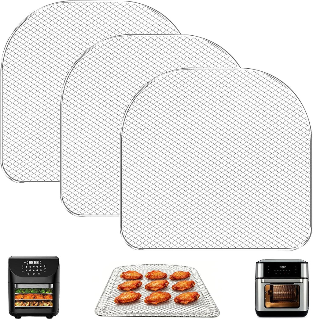 Air Fryer Rack for Oven, 3 PCS Air Fryer Oven Accessories Dehydrator Rack Replacement Tray Cooling Racks for Chefman