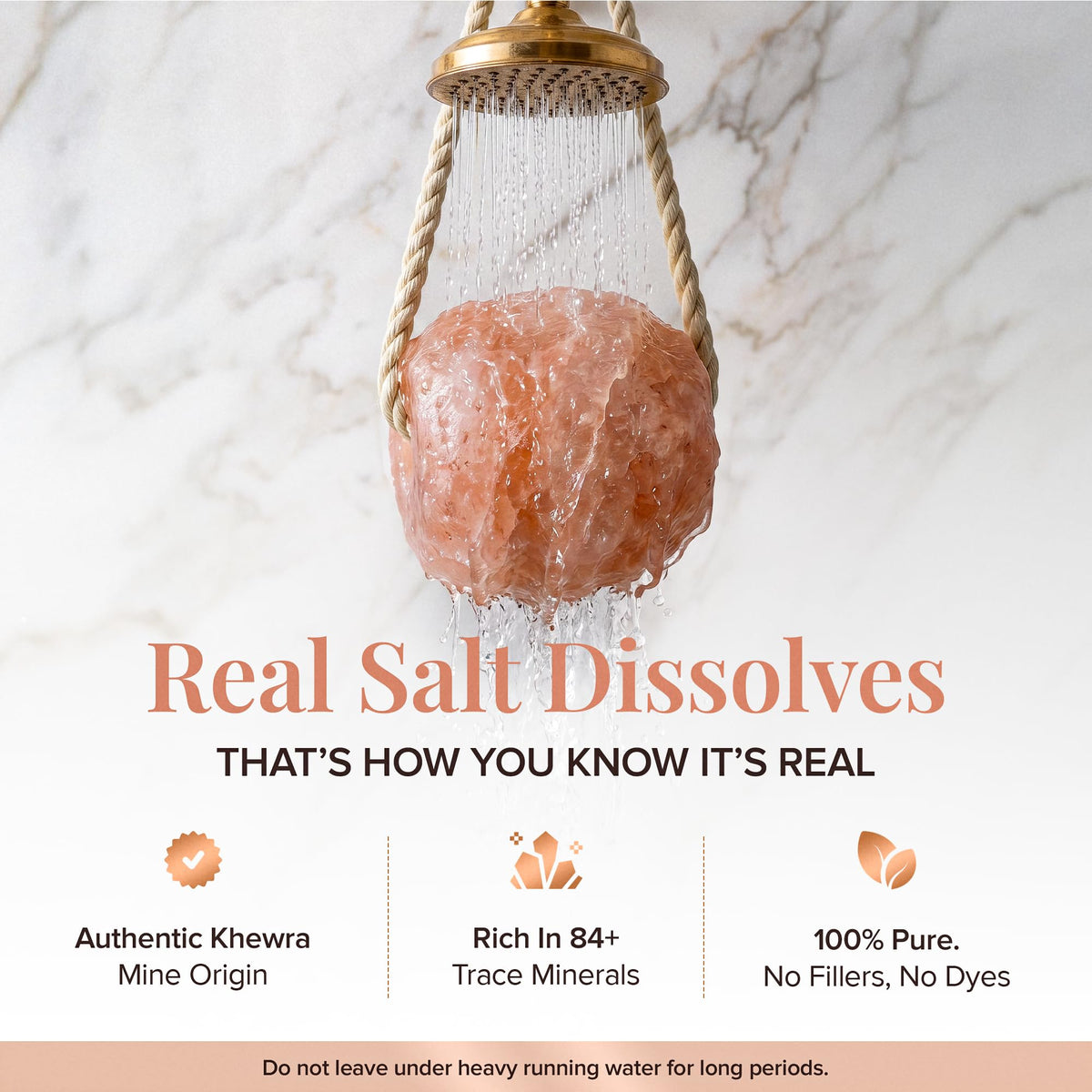 Himalayan Pink Salt Rock for Shower & Bath – Salt Buddy 4 lb Hanging Mineral Stone for Spa-Inspired Relaxation