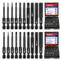 WORKPRO 20PCS Hex Head Allen Wrench Drill Bit Set, 2.3" Magnetic Tips