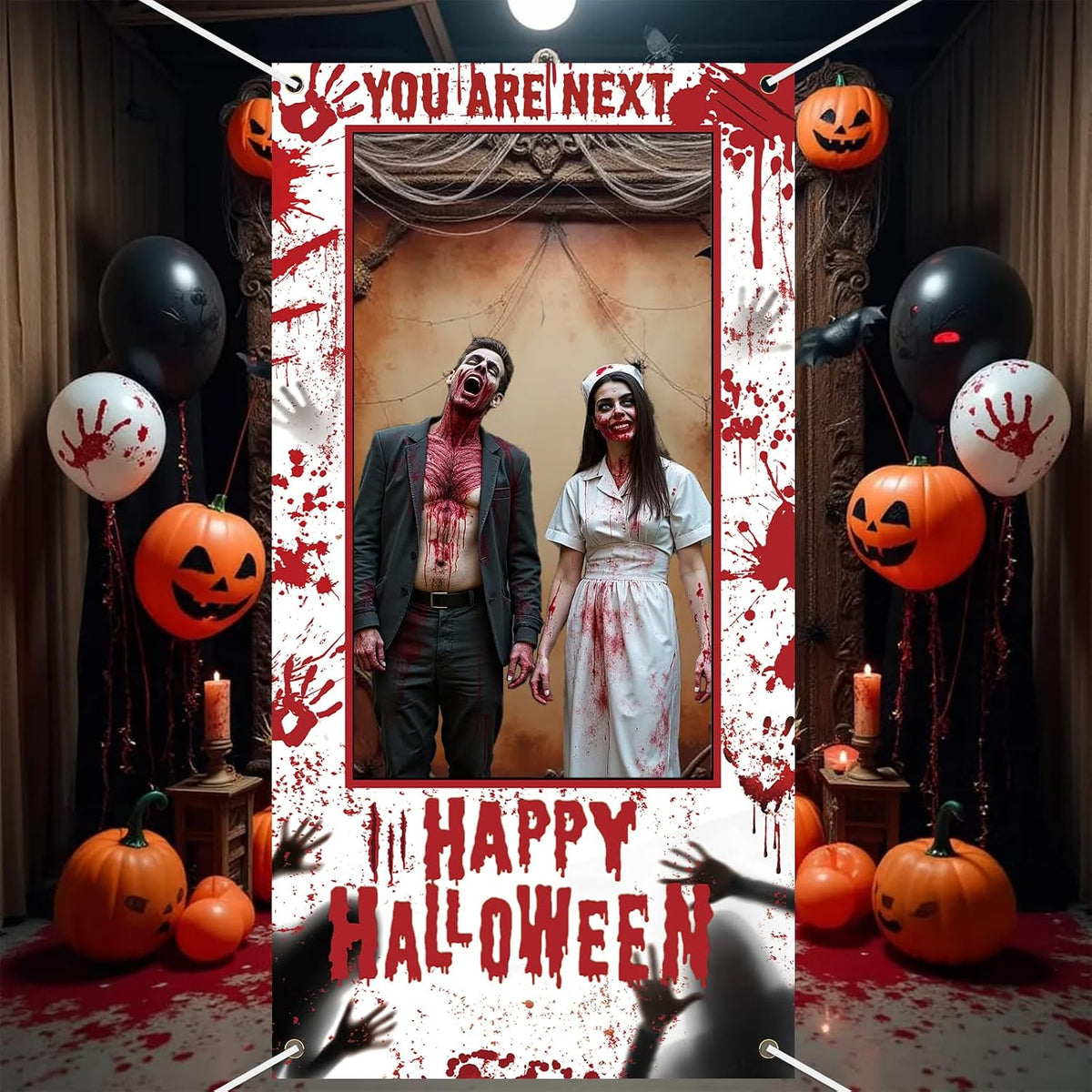 Halloween Horror Party Decoration Bloody Photo Booth Prop Scary Halloween Decoration Indoor Outdoor Party supplie for