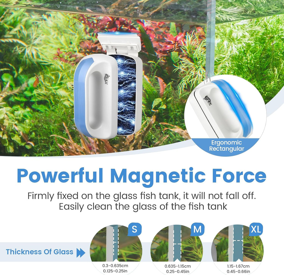 Aquarium Magetic Glass Cleaner Brush