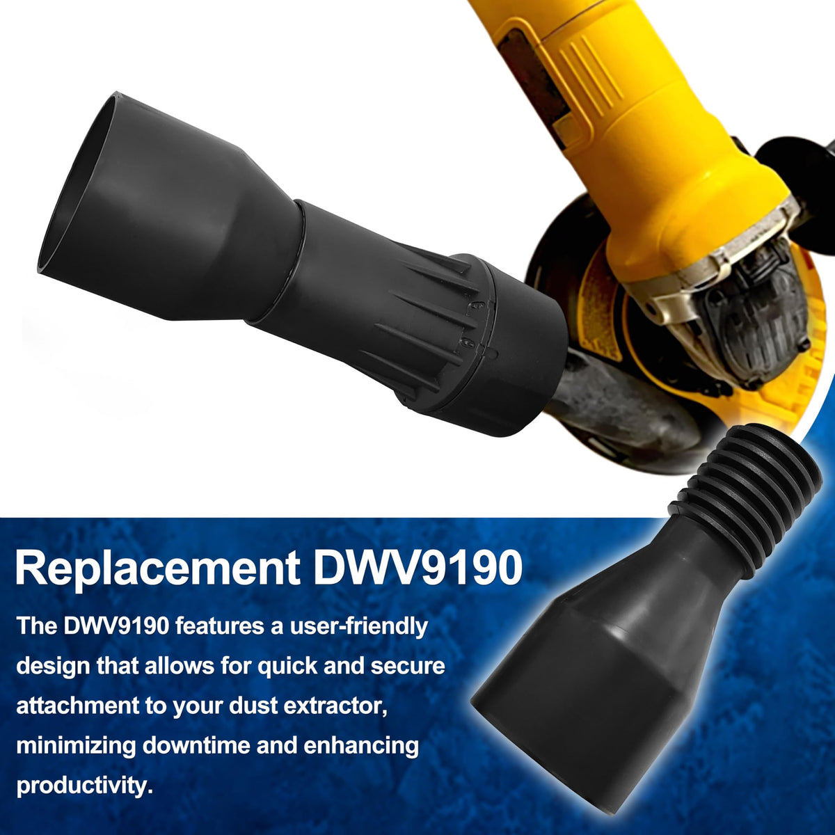 DWV9190 Hose Adapter for Dust Collector Attachment,Replacement for DeWalt