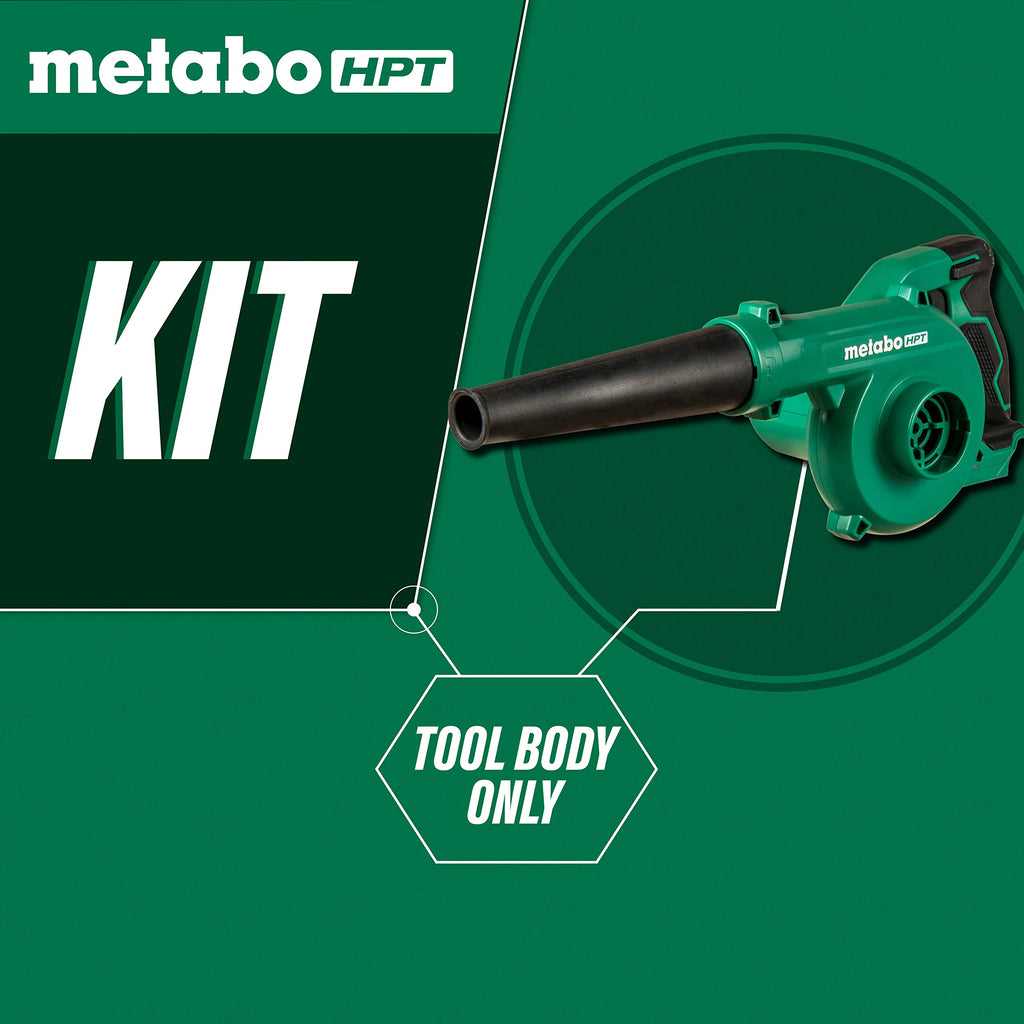 Metabo HPT 18V Cordless Compact Blower, 124 CFM Variable Speed, RB18DCQ4