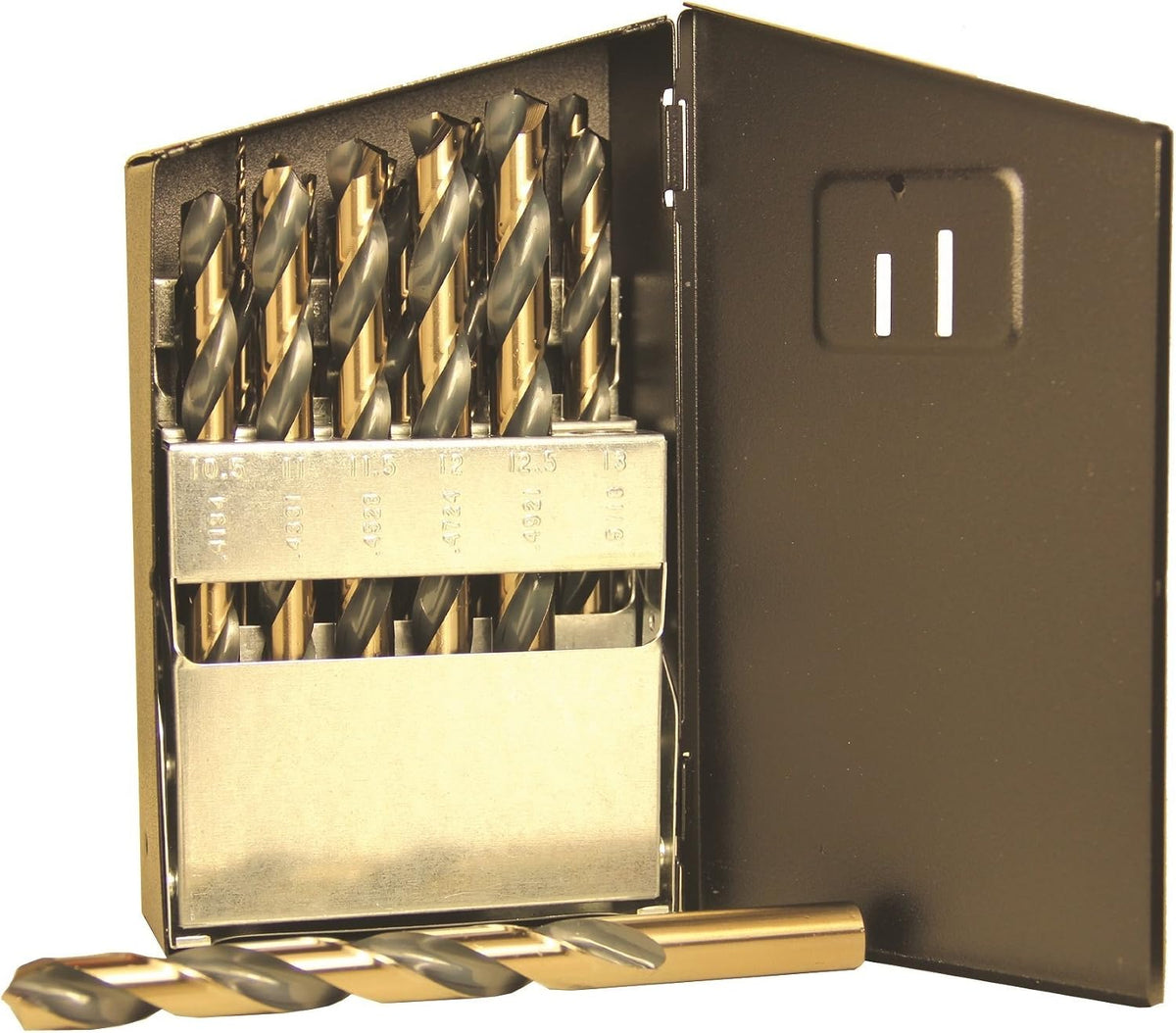Viking Drill and Tool by Norseman 58660 SP-25M Type 643-UB 135 Degree Split Point Magnum Super Premium Jobber Drill Set (25 Piece)