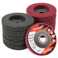 4-1/2 Inch 320 & 600 Grit Scour Flap Disc for Angle Grinder, 10Pcs