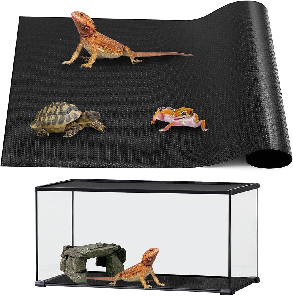 Bearded Dragon Tank Accessories, Reptile Mat, Reptile Terrarium Substrate Liner for Leopard Gecko, Lizard, Snake
