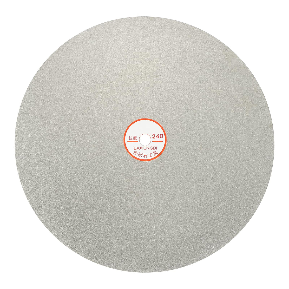 Intoolish 12 Inch x 1/2" Arbor Diamond Flat Lap Disc, 240 Grit