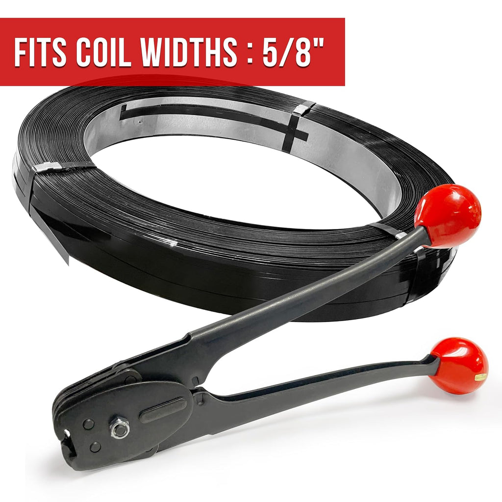 8NET Steel Strapping Sealer Fits 5/8" Strapping Coil Width, Handle Length 11" - Industrial - Strapping Banding Tool