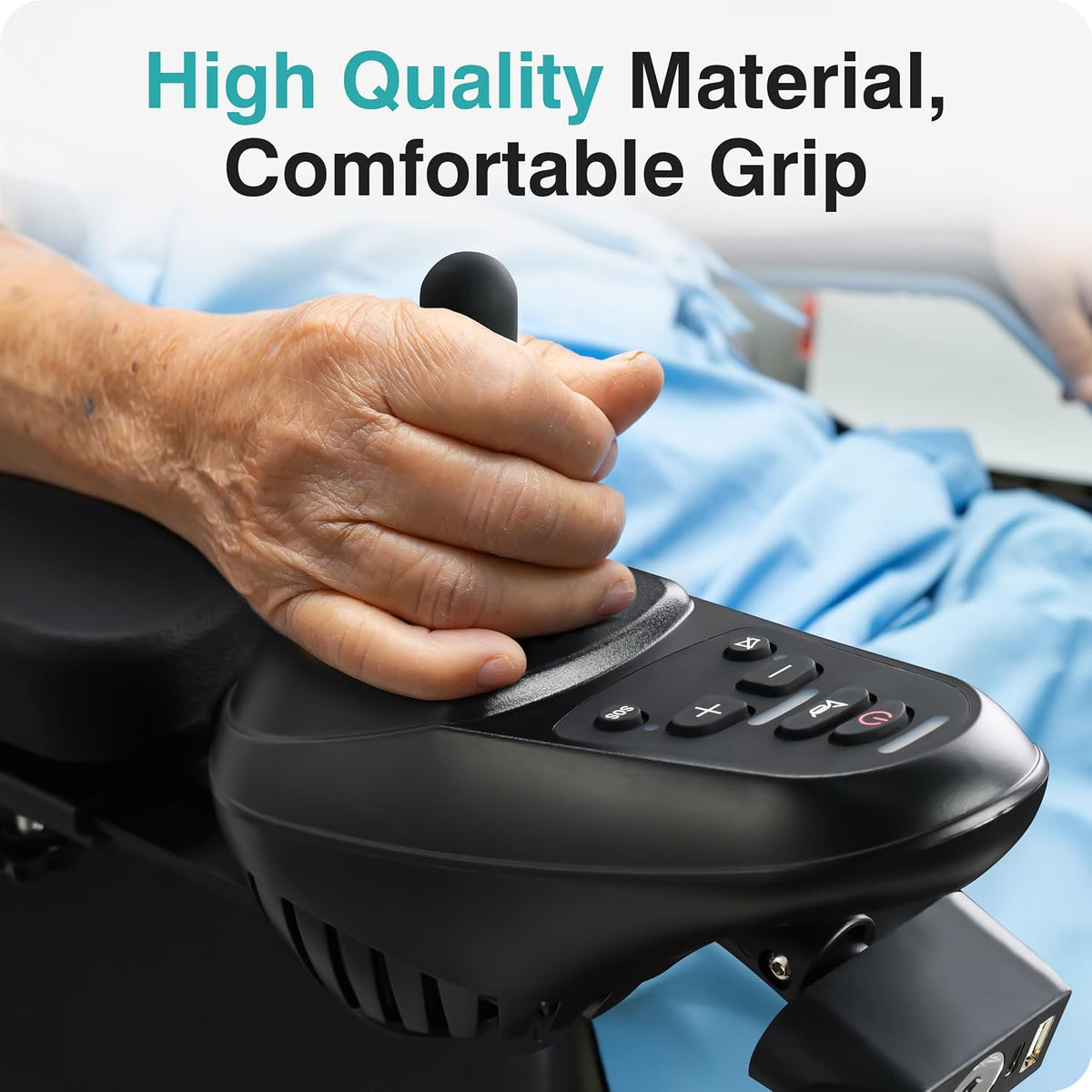 Electric Wheelchair Joystick Controller Kit - Universal Replacement Button Caps Compatible with Most Electric Scooters and Wheelchairs, Easy to Install, 2 Pack