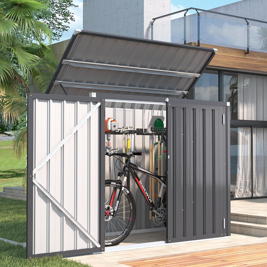Outdoor Trash Can Storage Shed