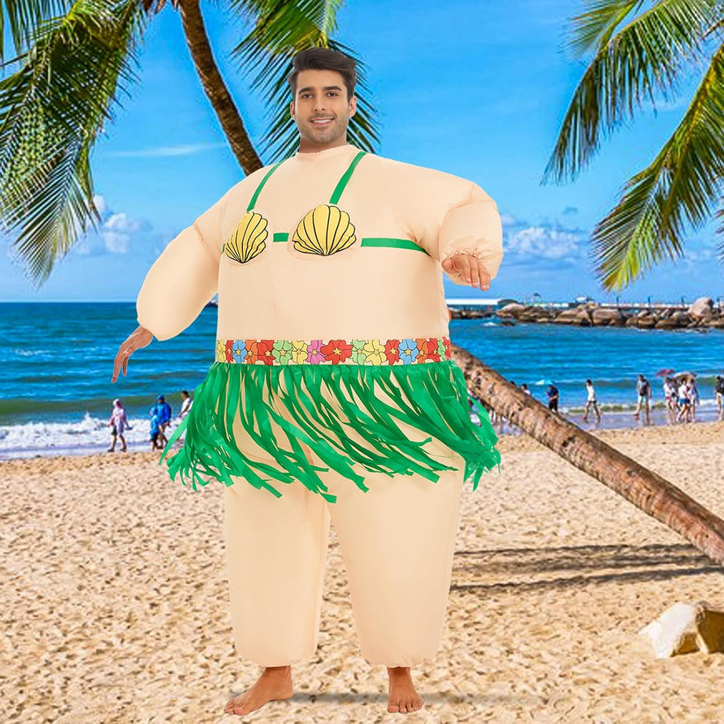 Inflatable Luau Hula Skirt Costume