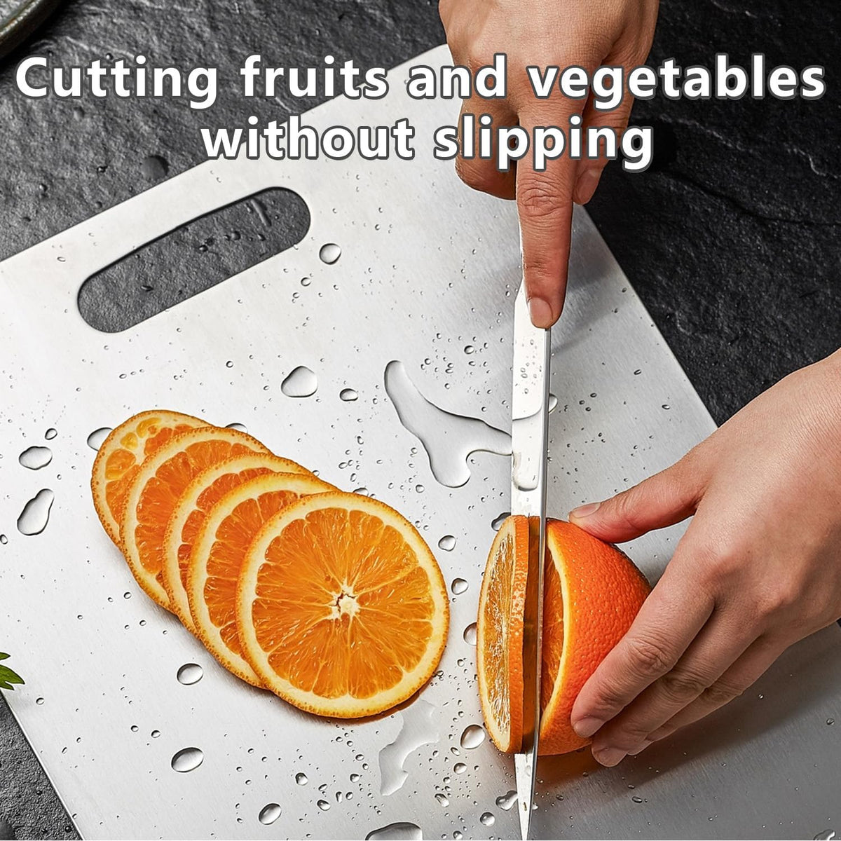 Titanium Cutting Board Set of 3, Titanium Cutting Boards for Kitchen, Non Toxic, Double-Sided Food Grade Chopping