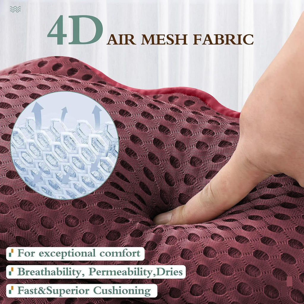 Bath Pillow RUVINCE Ergonomic Luxury Bathtub Pillow with Head,Neck, Shoulder and Back Support, 4D Bath Pillows for