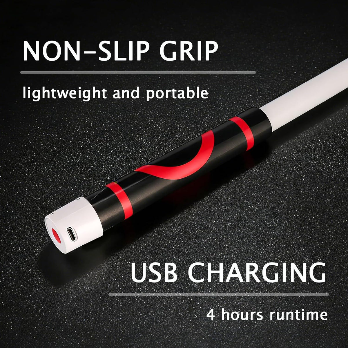 Bendable LED Flashlight Stick, 30'' Rechargeable Flexible LED Work Light, High Lumen and 3 Brightness Modes, Led Work