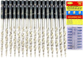 FTG USA 16pc #8(11/64") Replacement Tapered Countersink Drill Bit Hex Shank