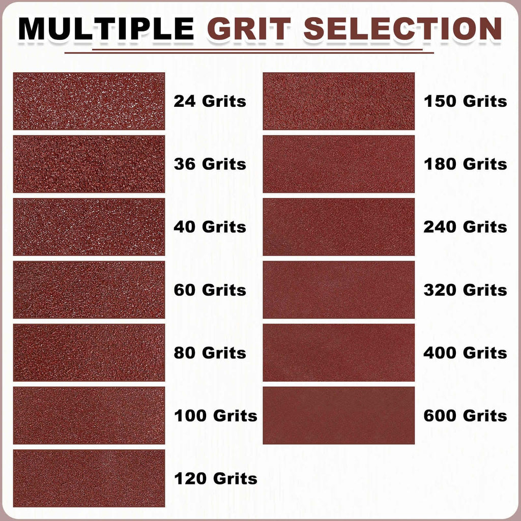 HARFINGTON 4 x 21 3/4 Inch Sanding Belts, 9 Pcs 120 Grit Aluminum Oxide Abrasive Belt Sander File Belt for Woodworking, Metal Polishing, Knife Sharpener