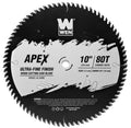 WEN BL1080C Apex 10-Inch 80-Tooth Carbide-Tipped Ultra-Fine-Finish Industrial-Grade Woodworking Saw Blade with Cool-Cut Coating, Black