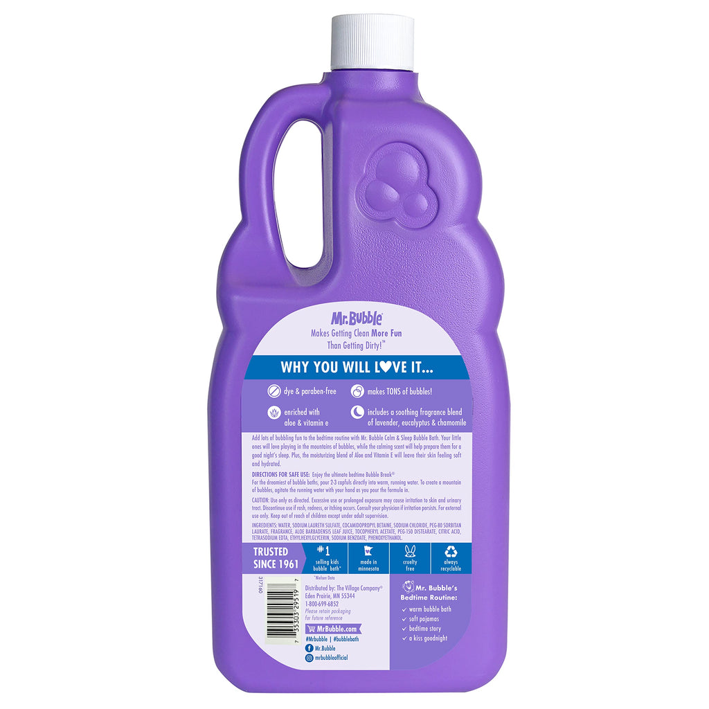 Calm & Sleep Bubble Bath (Pack of 2 Bottles, 36 fl oz Each)