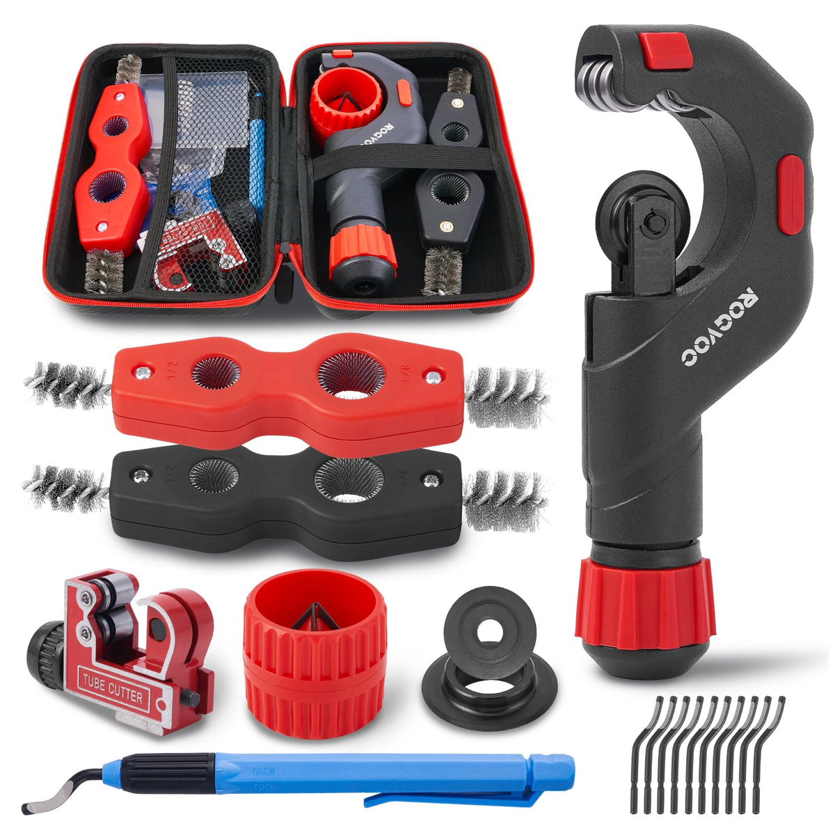 ROGVOC Copper Pipe Cutter Kit for HVAC and Plumbing
