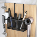 SHINEWON Hair Tool Organizer, Adjustable Height Hair Dryer Holder, Black