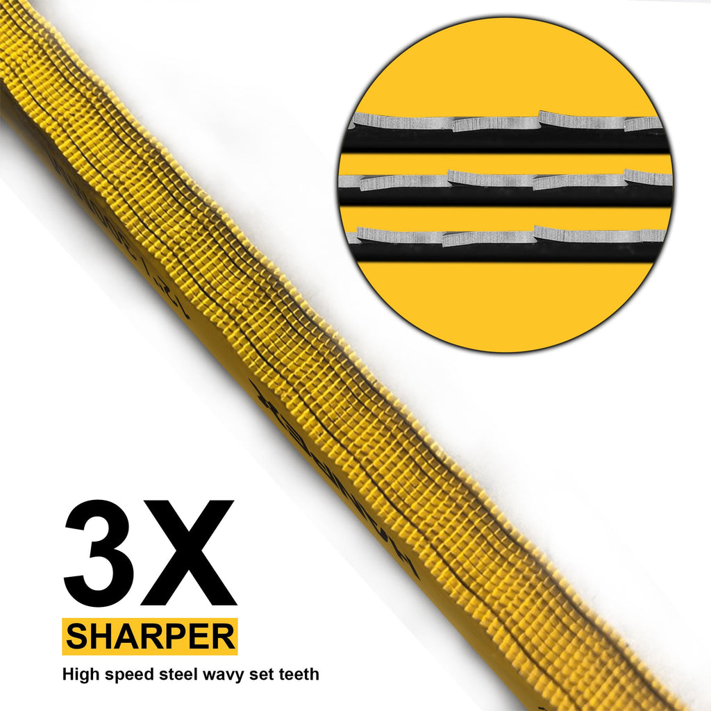 Hanpex Hacksaw Replacement Blade Sets (10 Pack) High Speed 3Pc. 18TPI / 3Pc. 24TPI / 4Pc. 32TPI- 12" Length Hack Saw Blade - Bi-Metal HSS Cutting Blades