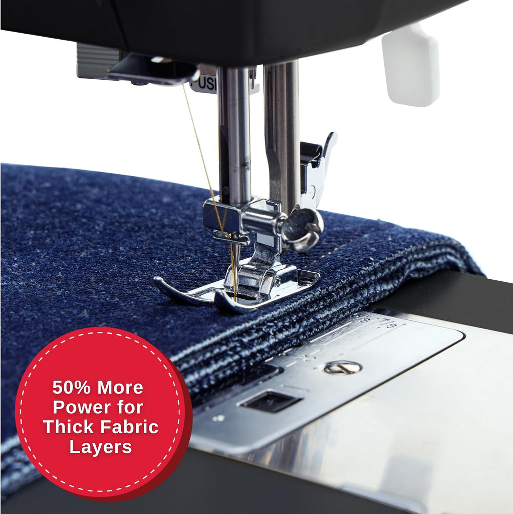 4432 (Black) High Speed Heavy Duty Sewing Machine + Accessory Kit | 32 stitches deliver 110 applications, 50% more