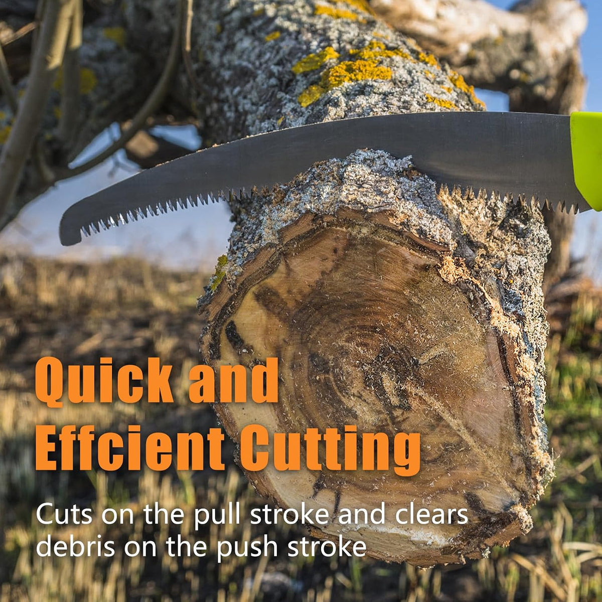 GJK 15-Inch Pruning Saw Blade Replacement for Fiskars Pruner Models 6391, 9388, 9390, 7889, 7831 and 8391, Tree Trimming and Cutting Steel Pole Saw Blade