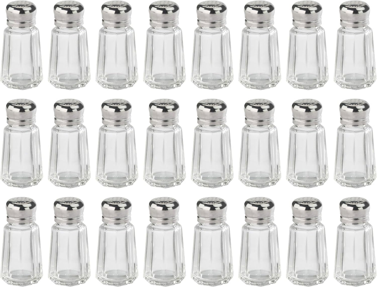 22285 Paneled Salt and Pepper Shaker Mushroom Top, 1-Ounce, Set of 24