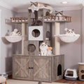 Cat Tree with Litter Box Enclosure for Indoor Big Cat HCT110SG