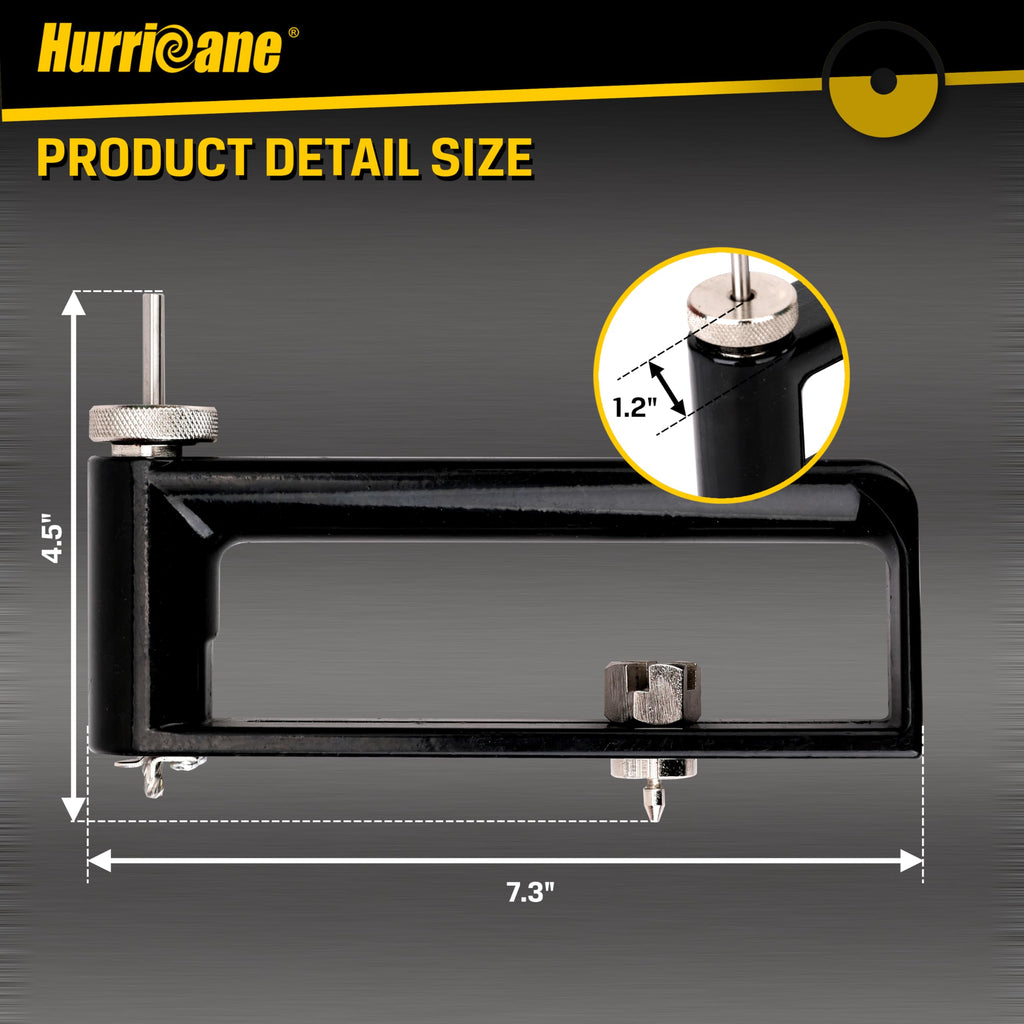 HURRICANE Adjustable Hole Cutter, Sheet Metal Circle Cutter from 2 to 12 Inch,HVAC Ductwork Roofing Hole Cutter for 24 Gauge Steel 26 Gauge Stainless Steel