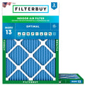 6x12x1 Air Filter MERV 13 Smoke & Allergy Defense (2-Pack)