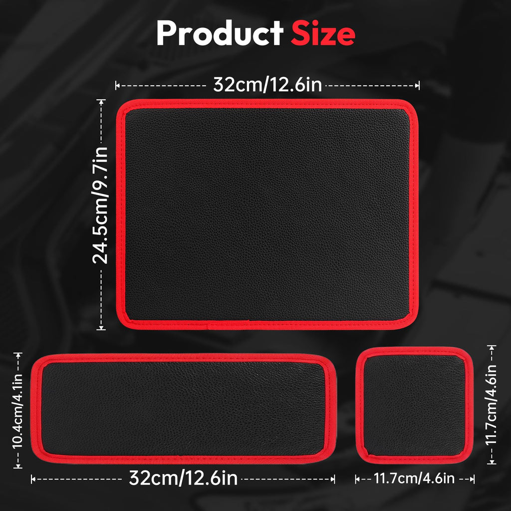 3PCs Magnetic Tool Mat, 40 LBS Flexible Magnetic Mat, Magnetic Tool Holder