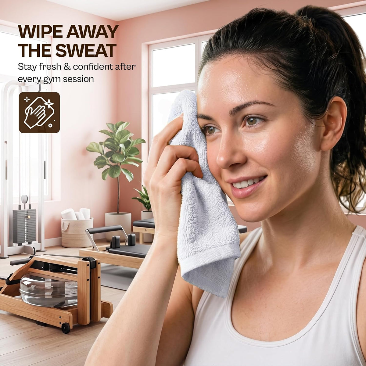 24 Pack Cotton Washcloths Set, 100% Ring Spun Cotton, Premium Quality Flannel Face Cloths, Highly Absorbent and Soft