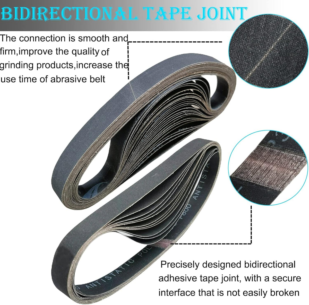 24 PCS 1 x 30 Inch Silicon Carbide Sanding Belts Assortment- 80, 120, 240, 400, 800, 1000 Grits Premium Sander Belts For Knife Sharpening and Metalworking