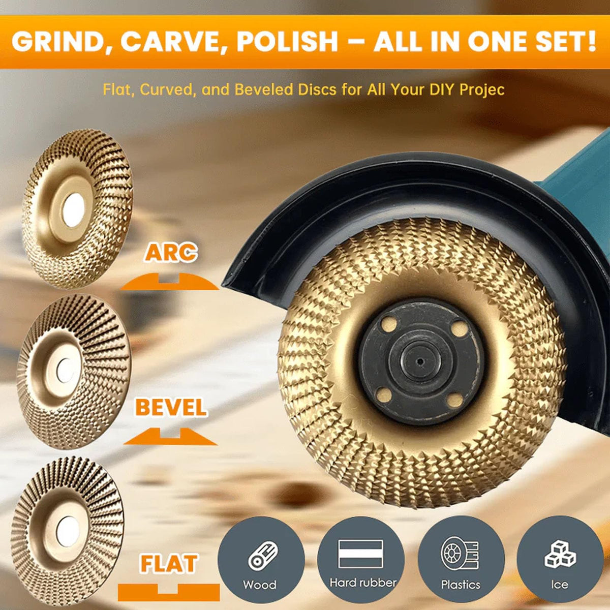 Tungsten Carbide Cutting Wheel, Angle Grinder Polishing Pad