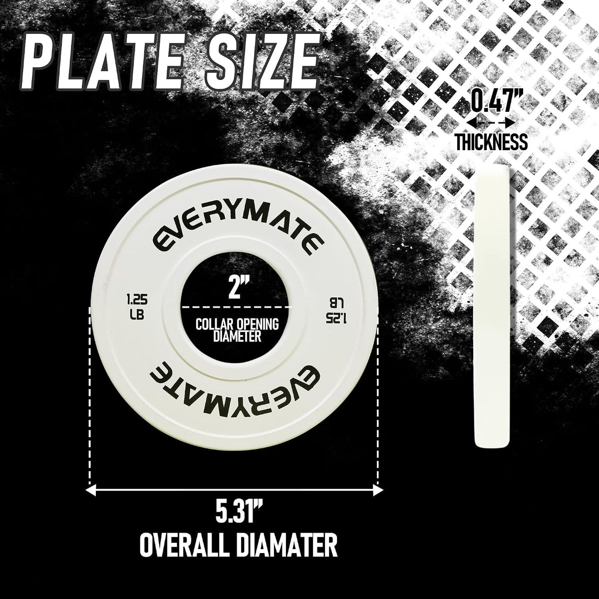 Change Weight Plates 1.25LB 2.5LB 5LB Set Fractional Plate Olympic Bumper Plates for Cross Training Bumper Weight