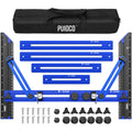 Stair Tread Template Tool with Triangular Brace and Edge Flip Stops