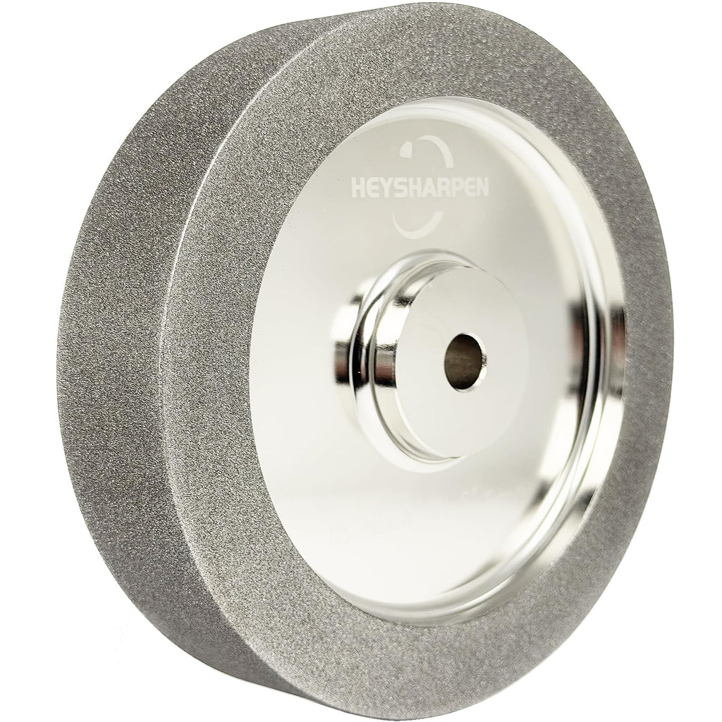 Mega Square 8 Inch CBN Grinding Wheel, 5/8" Arbor, 1.5" Wide, 600 Grit