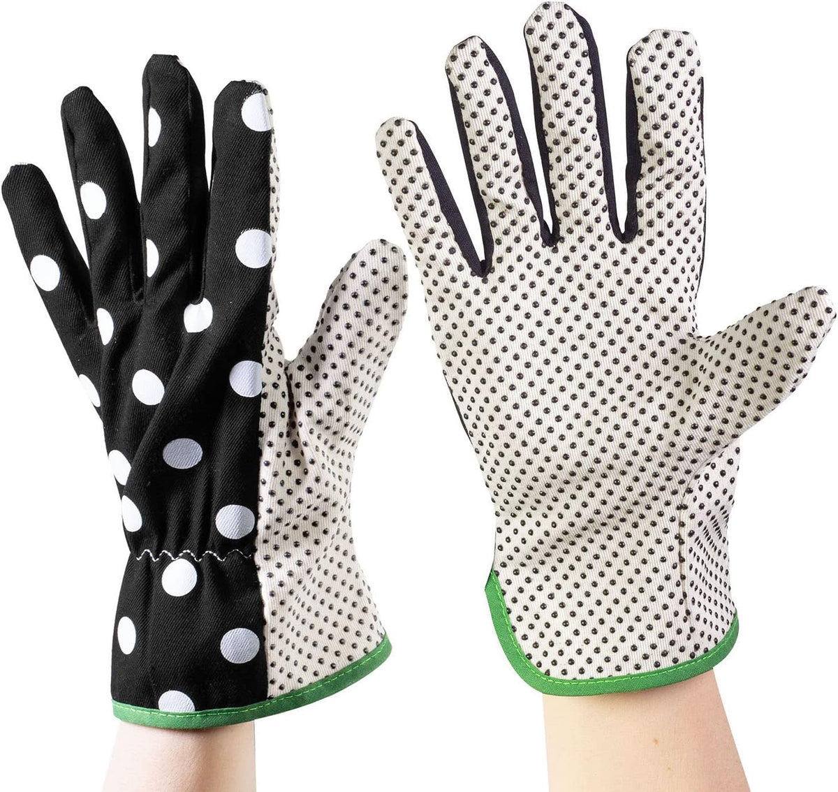 Garden Kneeler and Gardening Gloves for Women, Cute Garden Tool Set with Thick Kneeling Pad and Yard Gloves, Picture Dot