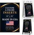 Custom Sandwich Board Signs Outdoor Waterproof A-Frame Signs Printed in USA