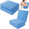 Foldable Hot Tub Booster Seat, Adjuatable 2 Heights Extra Thick Hot Tub Pillow Bath Seat with Back Support Cushions