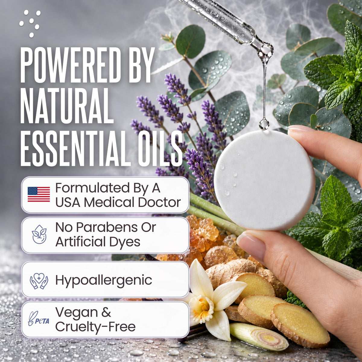 Shower Steamers Aromatherapy Gifts for Men, 6 Tablets