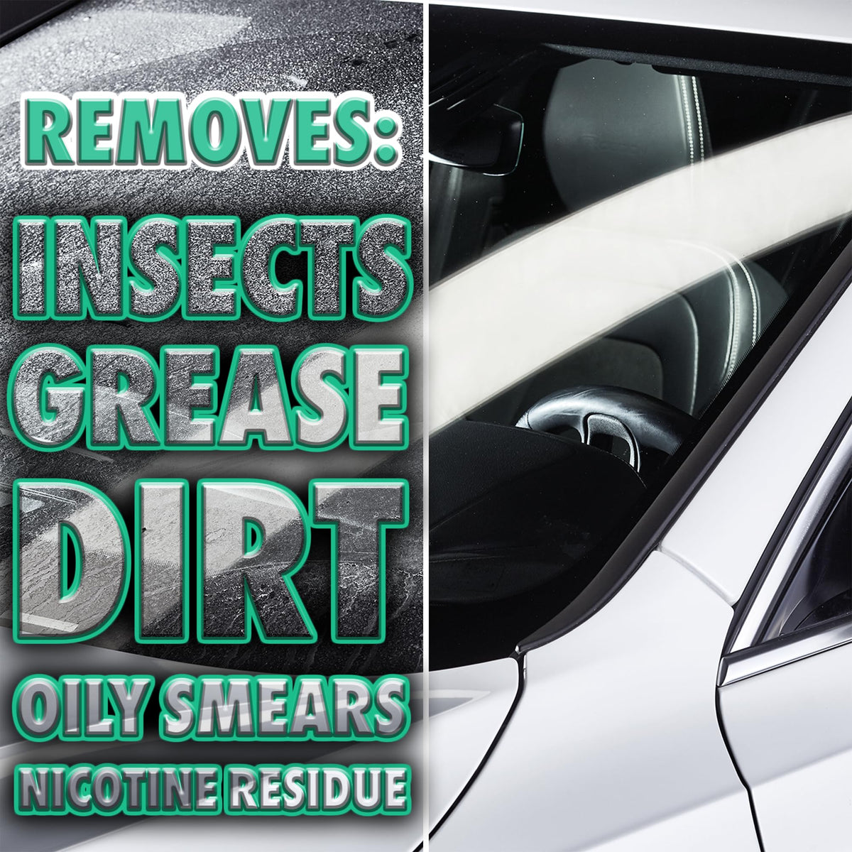 Glass Cleaner 338400 | Powerful Streak Free Formula for Crystal Clear Windows and Mirrors | Easily Removes Dirt