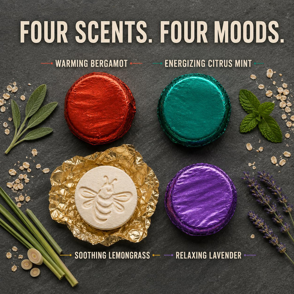 Colloidal Oatmeal Bath Bombs for Sensitive Skin, 4-Pack