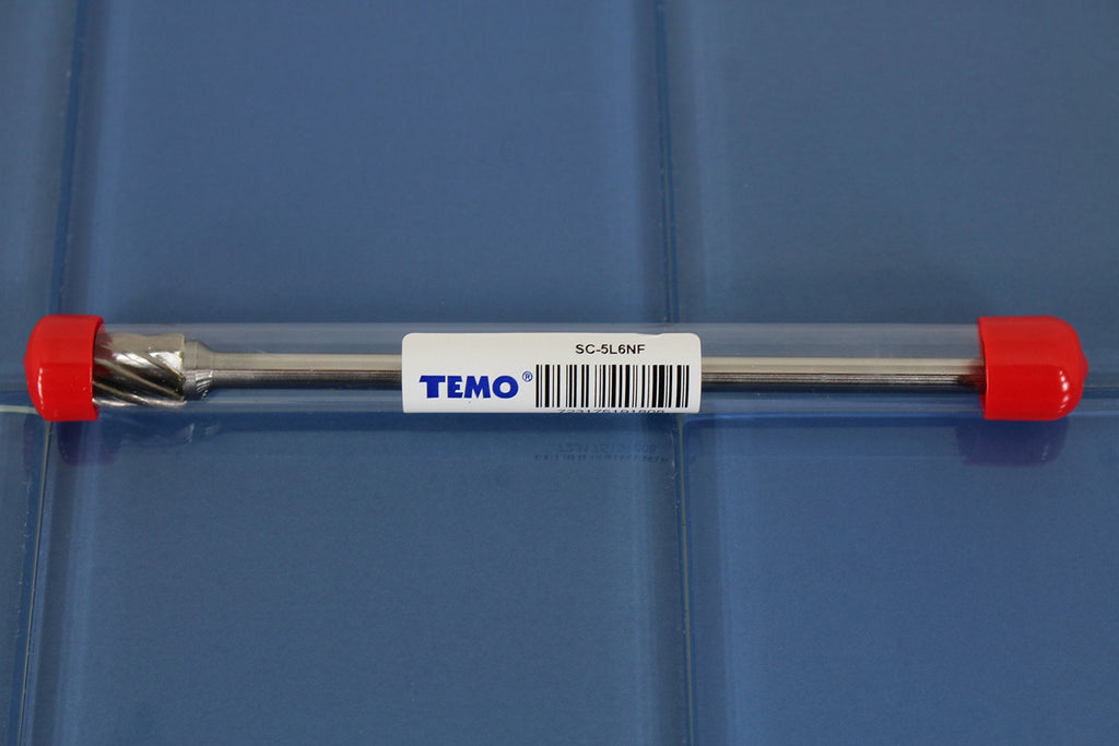 TEMO SC-5L6 NF Aluminum Cut Carbide Rotary Burr File 1/2" CyliBall 6" Shank