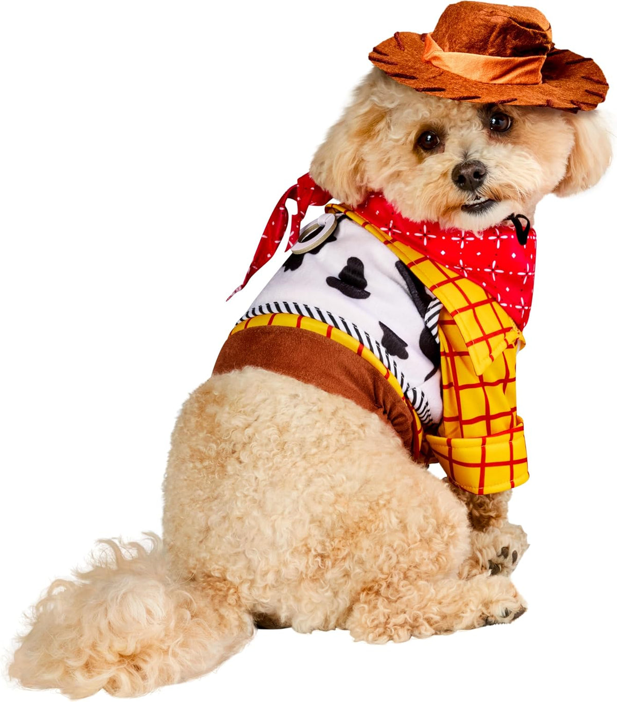 at Party City Toy Story: Woody Pet Costume for for Dogs or Cats, Large