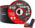 SHALL 50-Pack Cut Off Wheels 4 1/2 x 7/8 Inch, Cutting Wheel with Pouch for Angle Grinder, 4.5” Metal & Stainless Steel Fast Cutting Disc, Grinder Wheel for General Purpose Metal Cutting